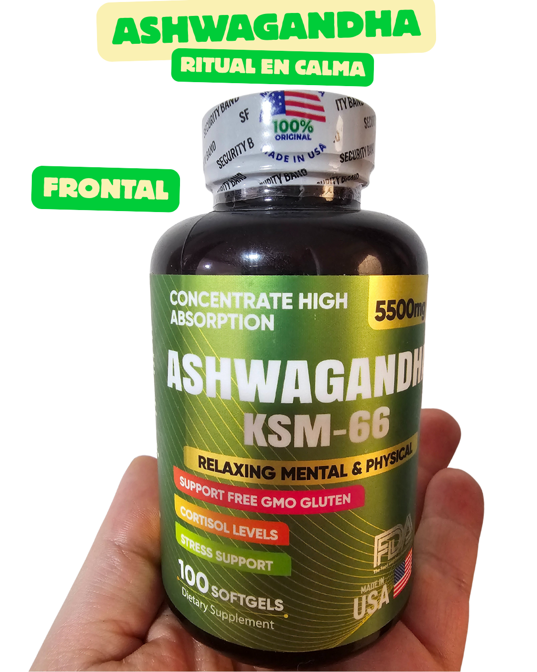 ASHWAGANDHA + 3 Bonus diferentes que te ayudarán a encontrar la calma