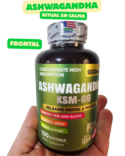 ASHWAGANDHA + 3 Bonus diferentes que te ayudarán a encontrar la calma